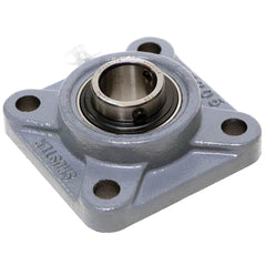 Shuster - UCF205, 25mm ID, 3-3/4" OAL x 3-3/4" OAH, 4-Bolt Flange Bearing - Exact Industrial Supply