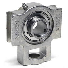 Shuster - SUCST206-19, 1-3/16" ID, 4" OAL x 113mm OAH x 1-1/2" Wide, Ball Bearing Take-Up Unit - Exact Industrial Supply