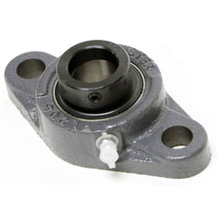 Shuster - NAFL206-20, 1-1/4" ID, 80mm OAL x 148mm OAH48.4mm Wide, 2-Bolt Flange Bearing - Exact Industrial Supply