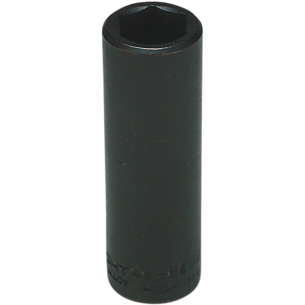 Wright Tool & Forge - Impact Sockets; Drive Size: 1/2 ; Size (mm): 16.0000 ; Type: Deep ; Style: Impact Socket ; Style: Impact Socket ; Style: Impact Socket - Exact Industrial Supply