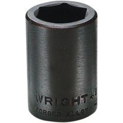 Wright Tool & Forge - Impact Sockets; Drive Size: 1/2 ; Size (mm): 15.0000 ; Type: Standard ; Style: Impact Socket ; Style: Impact Socket ; Style: Impact Socket - Exact Industrial Supply