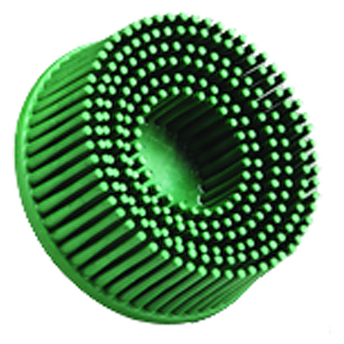 Scotch-Brite Roloc Bristle Disc RD-ZB 50 TR Green 2″ × 5/8″ Tapered - Top Tool & Supply