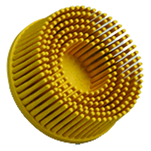 Scotch-Brite Roloc Bristle Disc RD-ZB 80 TR Yellow 2″ × 5/8″ Tapered - Top Tool & Supply