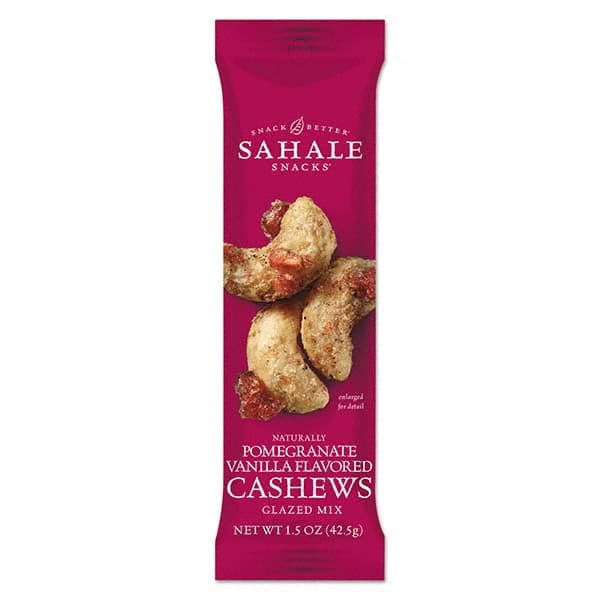 Sahale Snacks - Snacks, Cookies, Candy & Gum Breakroom Accessory Type: Nuts Breakroom Accessory Description: Glazed Mixes, Cashew Pom Vanilla, 1.5 oz, 18/Carton - Top Tool & Supply