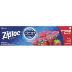 Ziploc - Reclosable Food & Sandwich Bags Volume Capacity: 1 Gal. Width (Inch): 9-3/8 - Top Tool & Supply