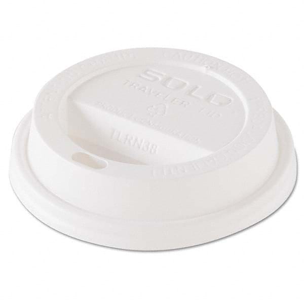 DART - Traveler Dome Hot Cup Lid, Fits 8 oz Cups, White, 100/Pack, 10 Packs/Carton - Top Tool & Supply