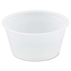 DART - Polystyrene Portion Cups, 2 oz, Translucent, 250/Bag, 10 Bags/Carton - Top Tool & Supply