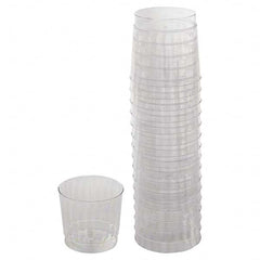 WNA - Classicware Tumblers, 9 oz, Plastic, Clear, Rocks Glass, 16/Bag, 15 Bag/Carton - Top Tool & Supply