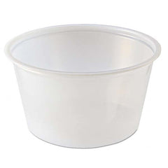 Fabri-Kal - Portion Cups, 4 oz, Clear, 125/Sleeve, 20 Sleeves/Carton - Top Tool & Supply