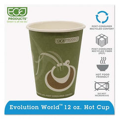 ECO PRODUCTS - Evolution World 24% Recycled Content Hot Cups - 12 oz, 50/PK, 20 PK/CT - Top Tool & Supply