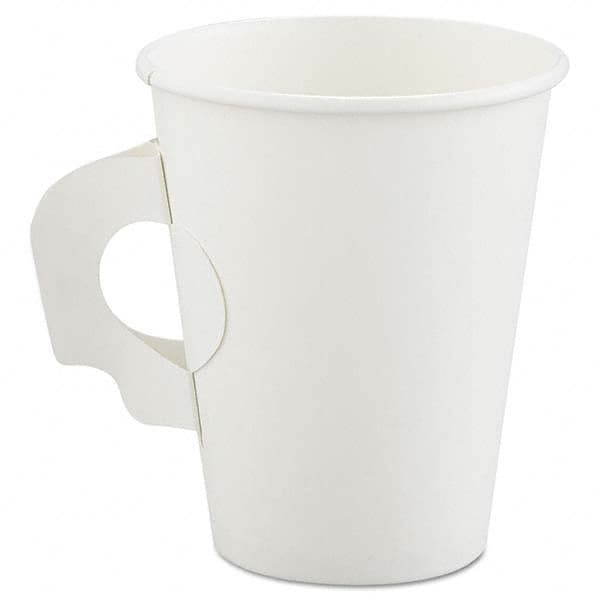 DART - Polycoated Hot Paper Cups with Handles, 8 oz, White - Top Tool & Supply