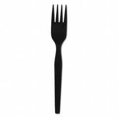 Dixie - SmartStock Plastic Cutlery Refill, Forks, 6", Black, 40/Pack, 24 Packs/CT - Top Tool & Supply