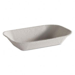 Chinet - Savaday Molded Fiber Food Tray, Beige, 7x5, 250/BG, 4 BG/CT - Top Tool & Supply