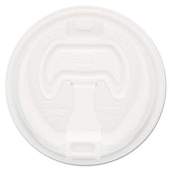 DART - Optima Reclosable Lid, 12-24 oz Foam Cups, White, 100/Bag - Top Tool & Supply