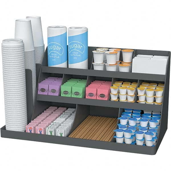 Mind Reader - Condiments & Dispensers Breakroom Accessory Type: Condiment Dispenser Breakroom Accessory Description: Extra Large Coffee Condiment and Accessory Organizer - Top Tool & Supply