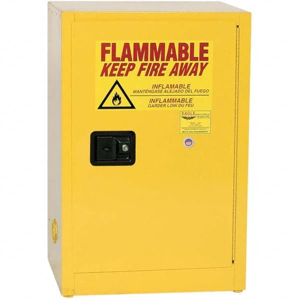 Eagle - Safety Cabinets Hazardous Chemical Type: Flammable and Combustible Liquids Color: Yellow - Top Tool & Supply