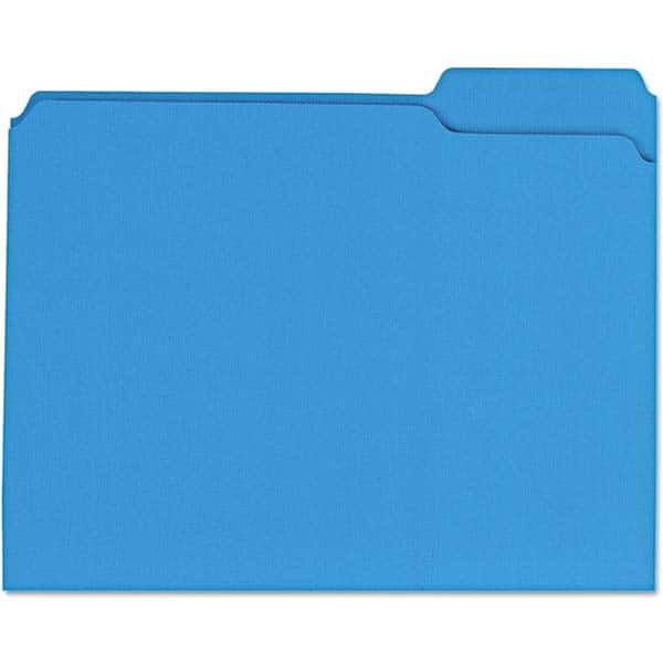 UNIVERSAL - File Folders, Expansion Folders & Hanging Files Folder/File Type: File Folders with Top Tab Color: Blue - Top Tool & Supply