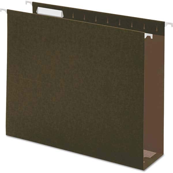 UNIVERSAL - File Folders, Expansion Folders & Hanging Files Folder/File Type: Hanging File Folders with Box Bottom Color: Green - Top Tool & Supply