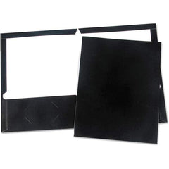 UNIVERSAL - File Folders, Expansion Folders & Hanging Files Folder/File Type: Pocket Folders Color: Black - Top Tool & Supply