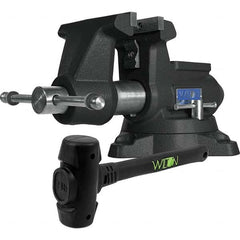 Wilton - 5-1/2" Jaw Width x 6" Jaw Opening, 3-5/8" Throat Depth, Bench & Pipe Combination Vise - Top Tool & Supply