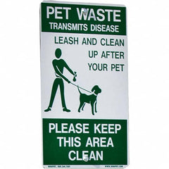 DOGIPOT - Pet Waste Station Accessories Type: Reflective Pet Sign Material: Aluminum - Top Tool & Supply