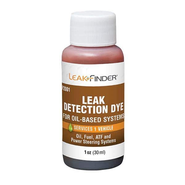 Leak Finder - Automotive Leak Detection Dyes Applications: Engine Oil; Transmission Fluid; Fuel Container Size: 1 oz. - Top Tool & Supply