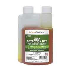 Leak Finder - Automotive Leak Detection Dyes Applications: Coolant Container Size: 8 oz. - Top Tool & Supply