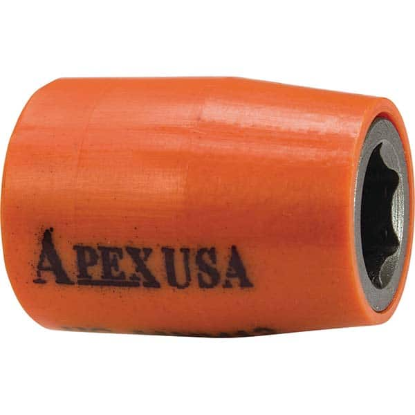 Apex - Specialty Sockets; Type: U-Guard ; Hex Size (mm): 13.000 ; Drive Size: 1/4 ; Overall Length (Inch): 0.99 ; Overall Length (Inch): 0.99 - Exact Industrial Supply