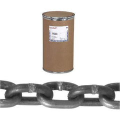 Campbell - Welded Chain; Chain Grade: 30 ; Trade Size: 5/16 ; Load Capacity (Lb.): 1900.000 ; Finish/Coating: Galvanized ; Type: Welded ; Length (Feet): 550 - Exact Industrial Supply