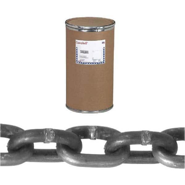 Campbell - Welded Chain; Chain Grade: 30 ; Trade Size: 3/8 ; Load Capacity (Lb.): 2650.000 ; Finish/Coating: Galvanized ; Type: Welded ; Length (Feet): 400 - Exact Industrial Supply