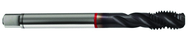 M24x3.0 6H 5-Flute Cobalt Red Ring Semi-Bottoming 40 degree Spiral Flute Tap-TiCN - Top Tool & Supply