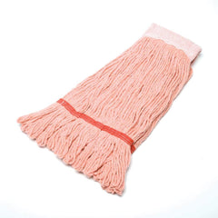 Ability One - Wet Mop Heads & Pads; Style: Loop End ; Material: Rayon; Acrylic; PET ; Approximate Weight (oz.): 24 ; Mop Color: Orange ; Headband Size (Inch): 5-1/2 ; Connection Type: Clamp Jaw - Exact Industrial Supply