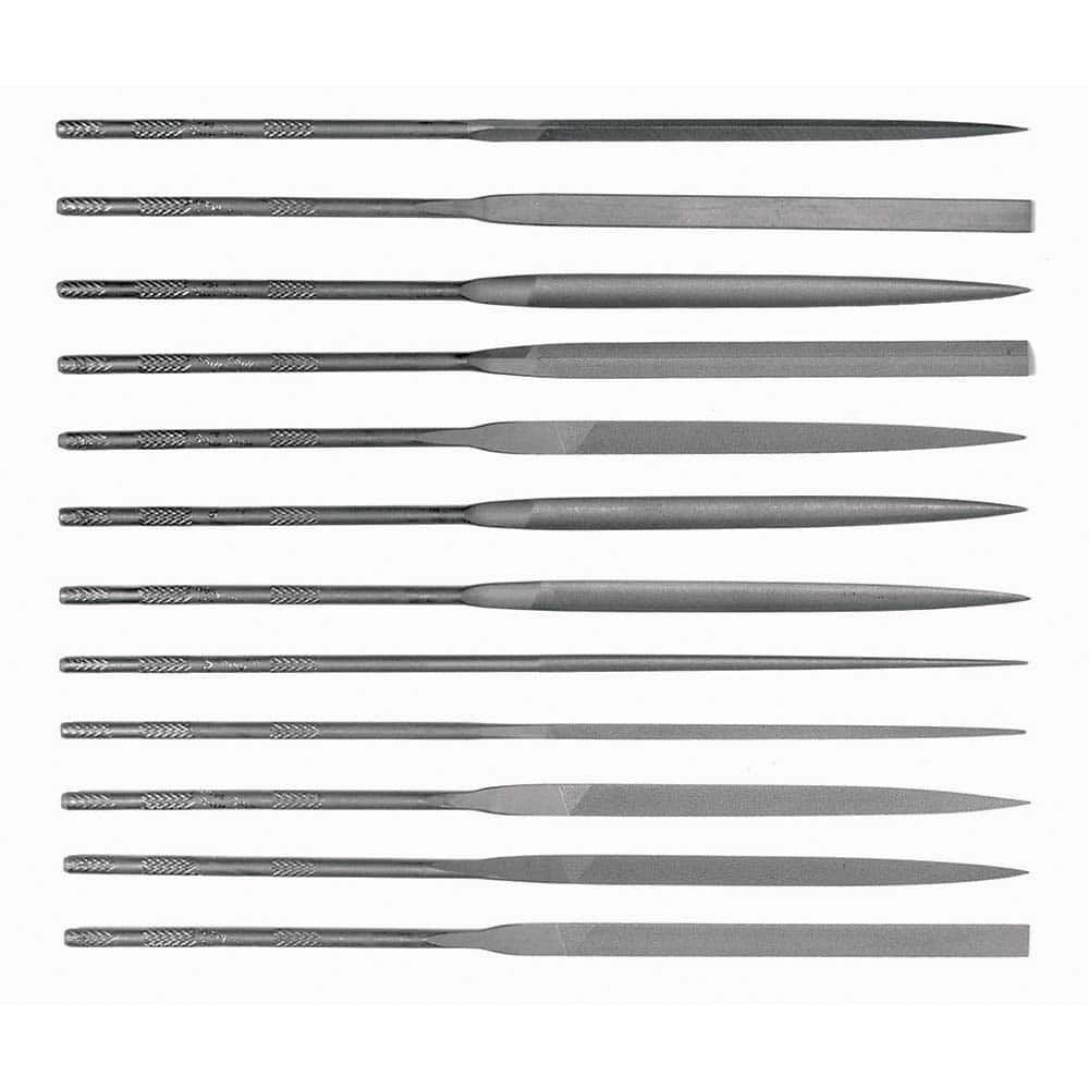 Simonds File - File Sets File Set Type: Needle File Types Included: Square; Round; Half Round; Slitting; Flat; Marking; Knife; Crossing; Three Square; Barrette; Equalling - Top Tool & Supply