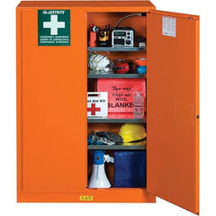 Justrite - Empty First Aid Cabinets & Cases Type: Emergency Preparedness Storage Cabinet Height (Inch): 65 - Top Tool & Supply