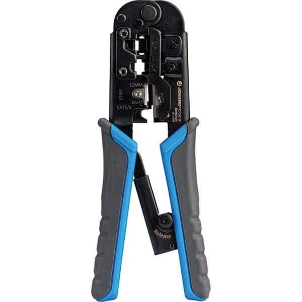 Jonard Tools - Crimpers Type: Pass-through Modular Crimping Tool Capacity: RJ-11, RJ-45 - Top Tool & Supply