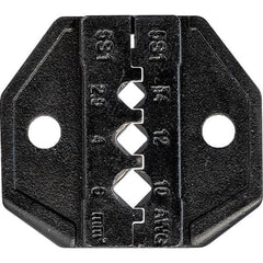 Crimper Dies; Tool Type: Crimping Die Set; Size: 14 - 10 AWG; Color: Black; For Use With: MC3 Connectors