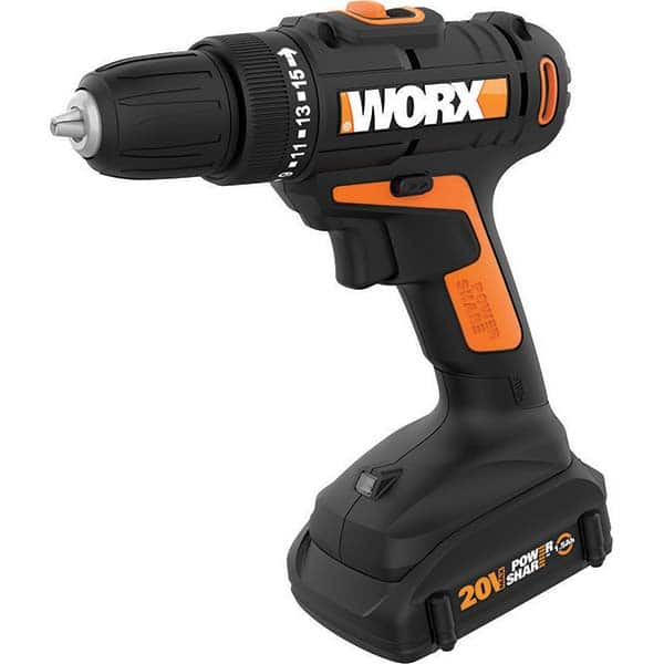 Worx - Cordless Drills Battery Voltage: 20 Battery Chemistry: Lithium-Ion - Top Tool & Supply