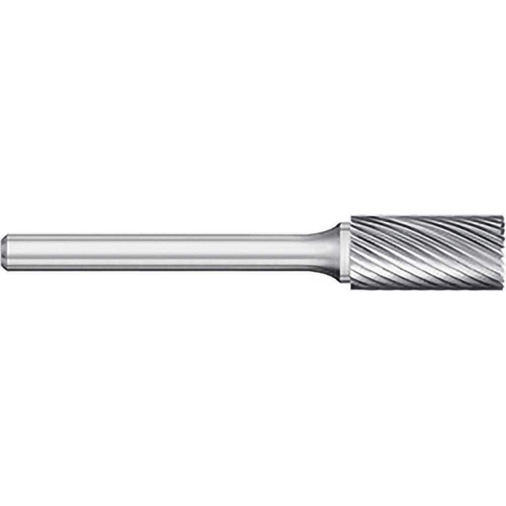 Titan USA - Burrs; Head Shape: Cylinder w/End Cut ; Industry Specification: SB-41L3 ; Tooth Style: Single Cut ; Cutting Diameter (Inch): 1/16 ; Cutting Diameter (Decimal Inch): 0.0625 ; Shank Diameter (Inch): 1/8 - Exact Industrial Supply