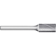 Titan USA - Burrs; Head Shape: Cylinder w/End Cut ; Industry Specification: SB-43L3 ; Tooth Style: Single Cut ; Cutting Diameter (Inch): 1/8 ; Cutting Diameter (Decimal Inch): 0.1250 ; Shank Diameter (Inch): 1/8 - Exact Industrial Supply