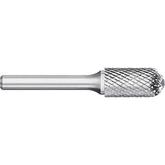 Titan USA - Burrs; Head Shape: Cylinder Ball End ; Industry Specification: SC-1 ; Tooth Style: Double Cut ; Cutting Diameter (Inch): 1/4 ; Cutting Diameter (Decimal Inch): 0.2500 ; Shank Diameter (Inch): 1/4 - Exact Industrial Supply