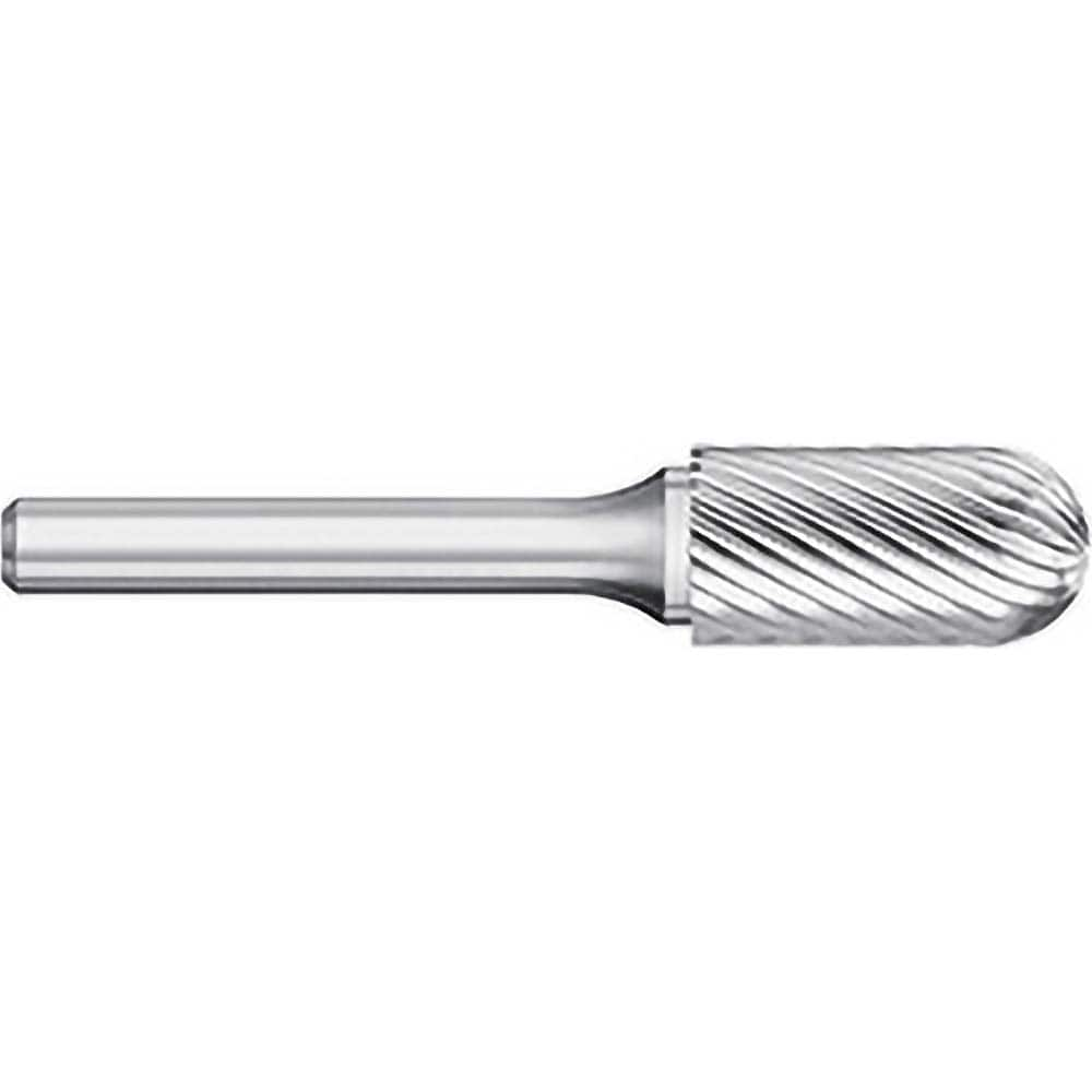 Titan USA - Burrs; Head Shape: Cylinder Ball End ; Industry Specification: SC-2 ; Tooth Style: Single Cut ; Cutting Diameter (Inch): 5/16 ; Cutting Diameter (Decimal Inch): 0.3125 ; Shank Diameter (Inch): 1/4 - Exact Industrial Supply