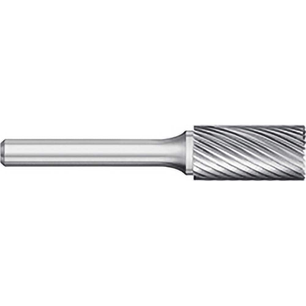 Titan USA - Burrs; Head Shape: Cylinder w/End Cut ; Industry Specification: SB-14 ; Tooth Style: Single Cut ; Cutting Diameter (Inch): 3/16 ; Cutting Diameter (Decimal Inch): 0.1875 ; Shank Diameter (Inch): 1/4 - Exact Industrial Supply