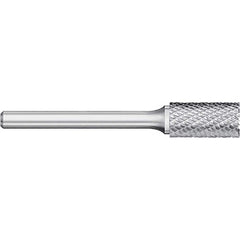 Titan USA - Burrs; Head Shape: Cylinder w/End Cut ; Industry Specification: SB-1L ; Tooth Style: Double Cut ; Cutting Diameter (Inch): 1/4 ; Cutting Diameter (Decimal Inch): 0.2500 ; Shank Diameter (Inch): 1/4 - Exact Industrial Supply