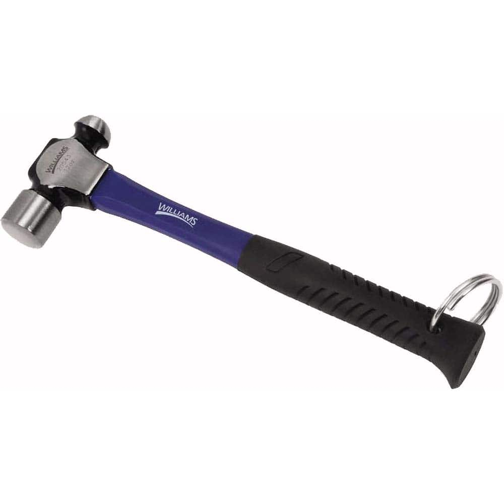 Williams - Ball Pein & Cross Pein Hammers; Hammer Type: Tethered Ball Pein ; Head Weight Range: 1 - 2.9 lbs. ; Overall Length Range: 12" - Exact Industrial Supply