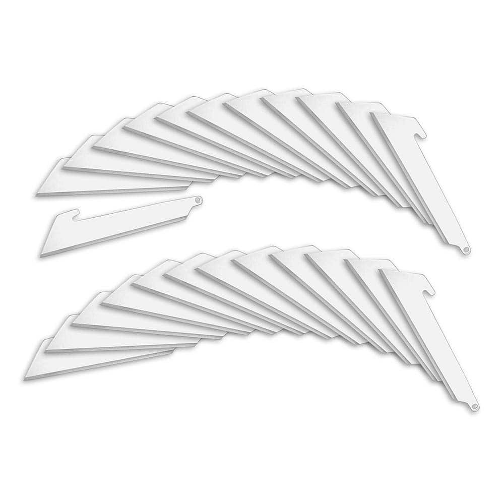 Outdoor Edge - Knife Blades; Type: RazorSafe Replacement Blade ; Material: Japanese 420J2 Stainless Steel ; Overall Length (Inch): 3.0 ; Number of Blades: 24 - Exact Industrial Supply