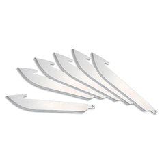 Outdoor Edge - Knife Blades; Type: RazorSafe Replacement Blade ; Material: Japanese 420J2 Stainless Steel ; Overall Length (Inch): 3.5 ; Number of Blades: 6 - Exact Industrial Supply