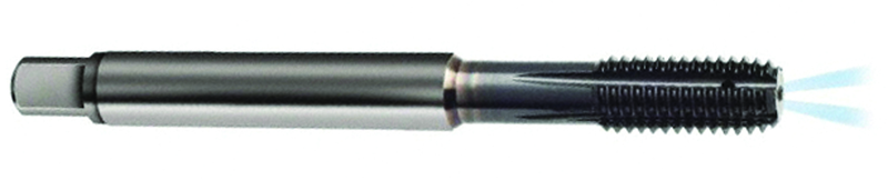 M3 x .50 Dia. - 6HX - 4 FL - Carbide Semi-Bott Tap-TiCN -Coolant-Thru-FORM-C DIN 371 - Top Tool & Supply