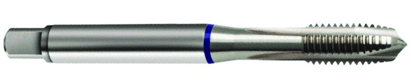 3/8-16 Dia. - 2B - 3 FL - Cobalt Spiral Point Plug Blue Ring Tap - Bright FORM-B - Top Tool & Supply