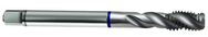 3/4-10 2B 4-Flute Cobalt Blue Ring Semi-Bottoming 40 degree Spiral Flute Tap-Bright - Top Tool & Supply