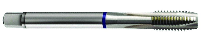 3/8-24 Dia. - 2B - 3 FL - Cobalt Spiral Point Plug Blue Ring Tap - Bright FORM-B DIN 374 - Top Tool & Supply